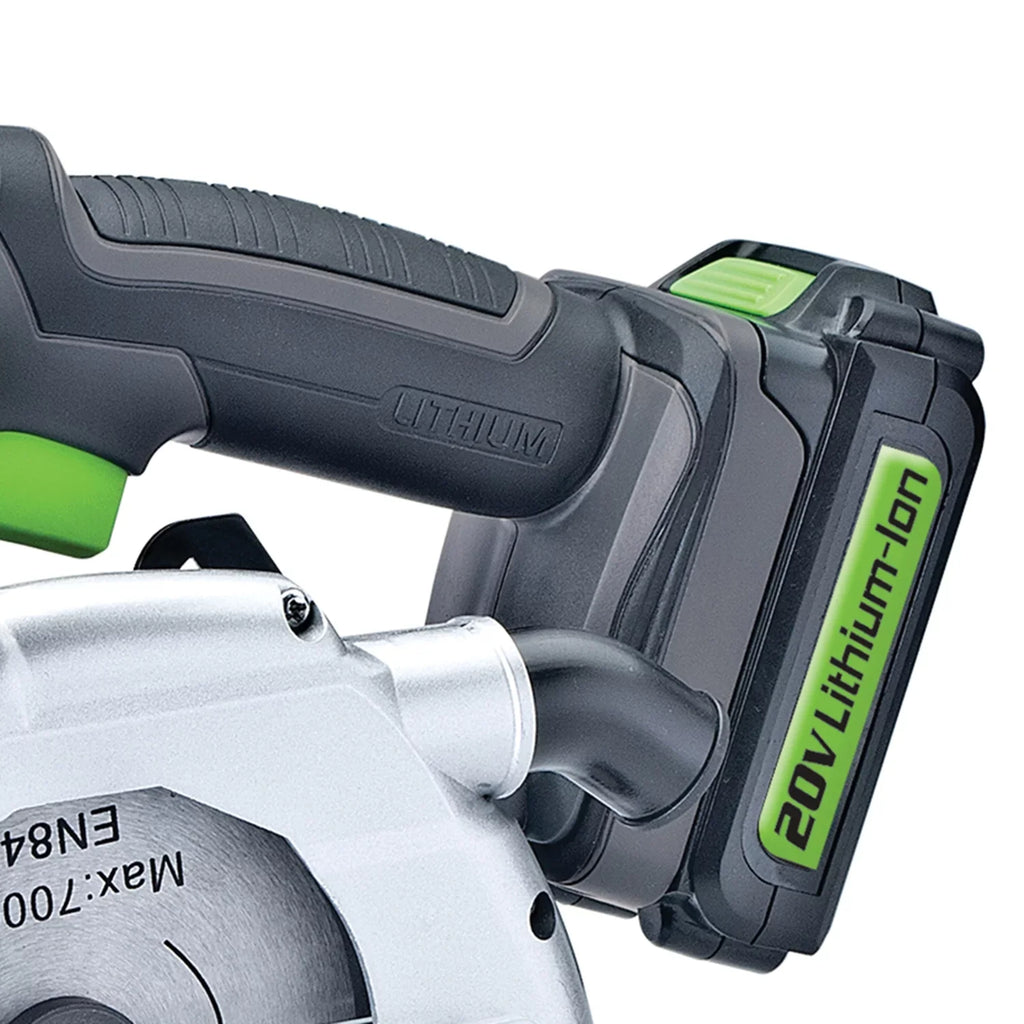 GLCS2055A Saw Genesis Rip Charger, Blade and with Circular 20-Volt Li-Ion Guide, 5-1/2-In.