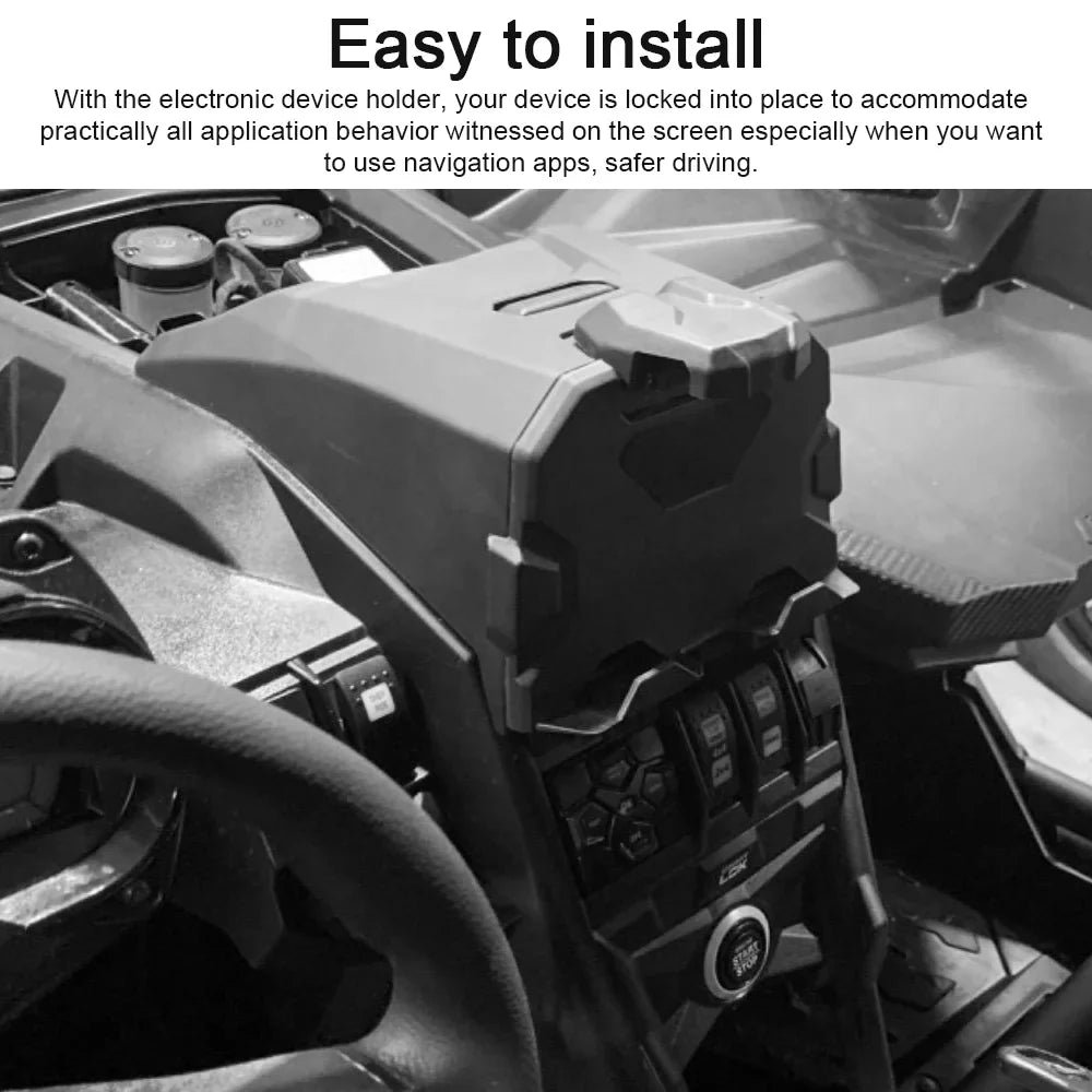 Storage Device Box,Easy Maverick QAHM Can Car Installation 2017-2022 Pristin Maverick Can Am Internal Fit Internal Interior Device Car Am Interior X3 Device Fit Box Auto 2017-2022 Installation Car