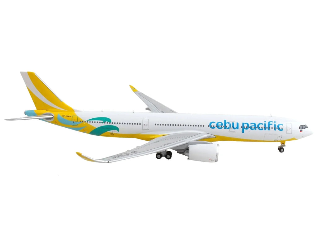 and Yellow A330-900 Commercial Airbus Pacific" White Diecast 1/400 "Cebu Model Airplane GeminiJets by Aircraft