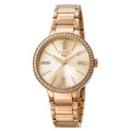 Swiss Quartz Dial Watch Womens Bracelet Gold with Gold Rose Made