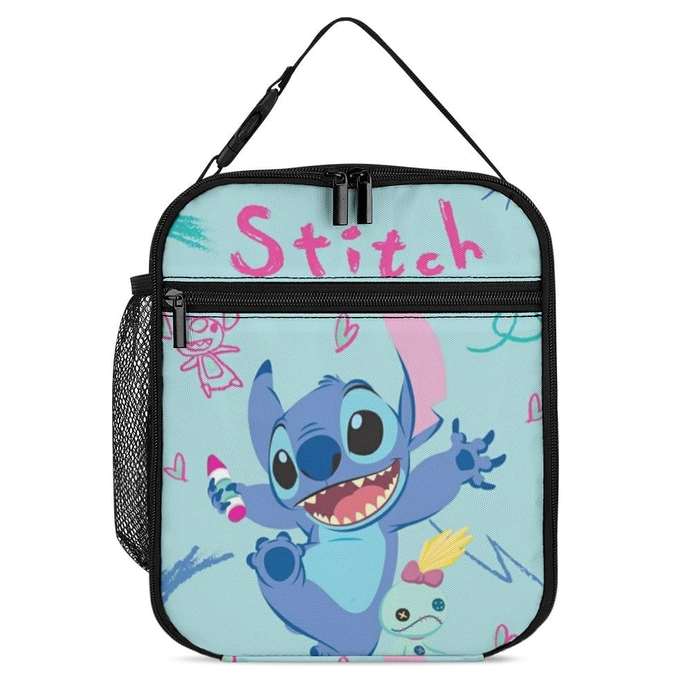 Kids Thermal Adult Lilo Boys Portable Bag Handbag Tote School Bento Stitch Insulated Girls For Happy Bag Office Lunch Cooler