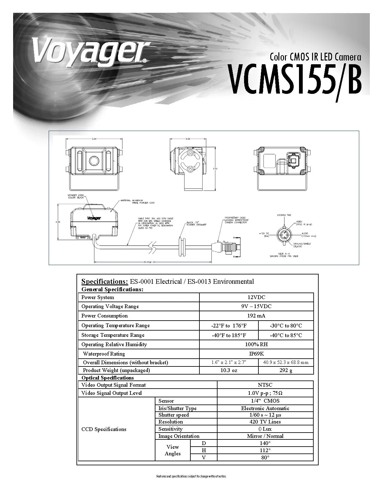 ASA Electronics Camera VCMS155