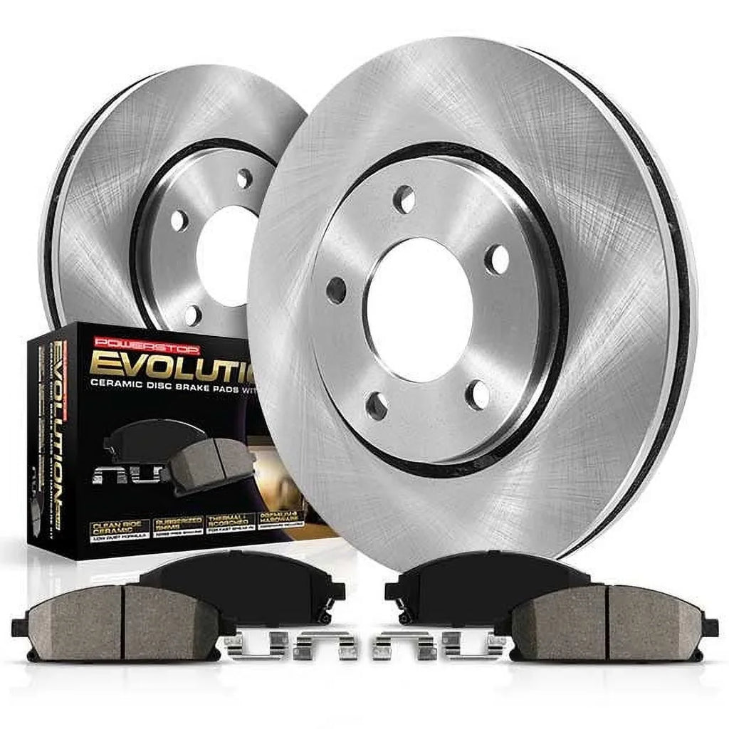 Stop Kit Power Rotor Brake Replacement Stock Front KOE7648 and Pad