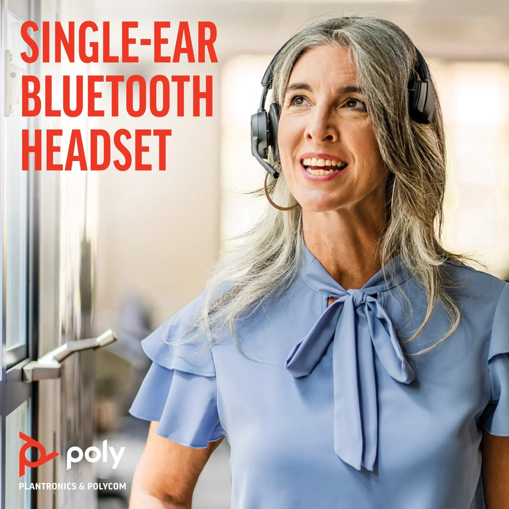 4310-M Headset - Teams 4.92 - - Wired/Wireless - - ft Mono - 164 - Bluetooth Over-the-head With 20 Stereo, Certified ft - Microsoft Binaural - 20 Charge kHz - Stand Voyager Hz ... Cable Poly Ear-cup -