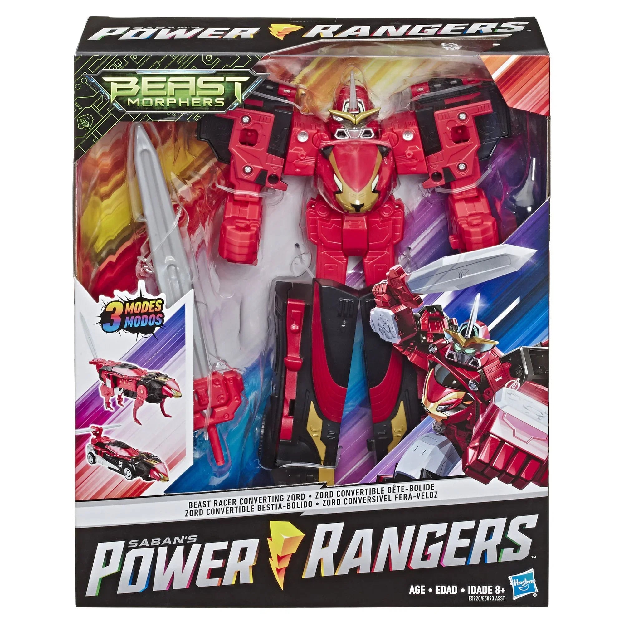 Morphers Figure Racer Converting Action Beast Rangers Zord Power Beast