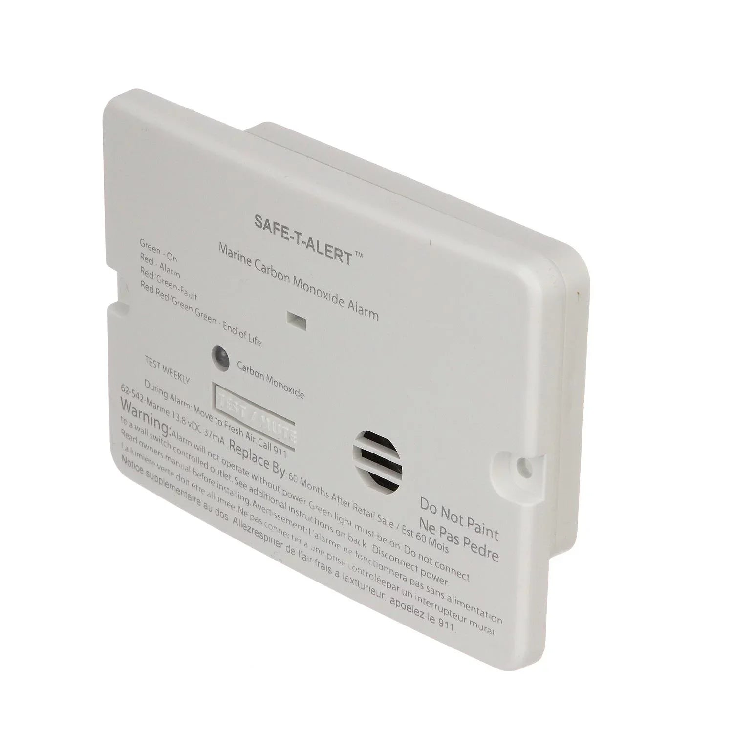 46361 Mount Carbon White Monoxide Flush Detector Seachoice Series 62
