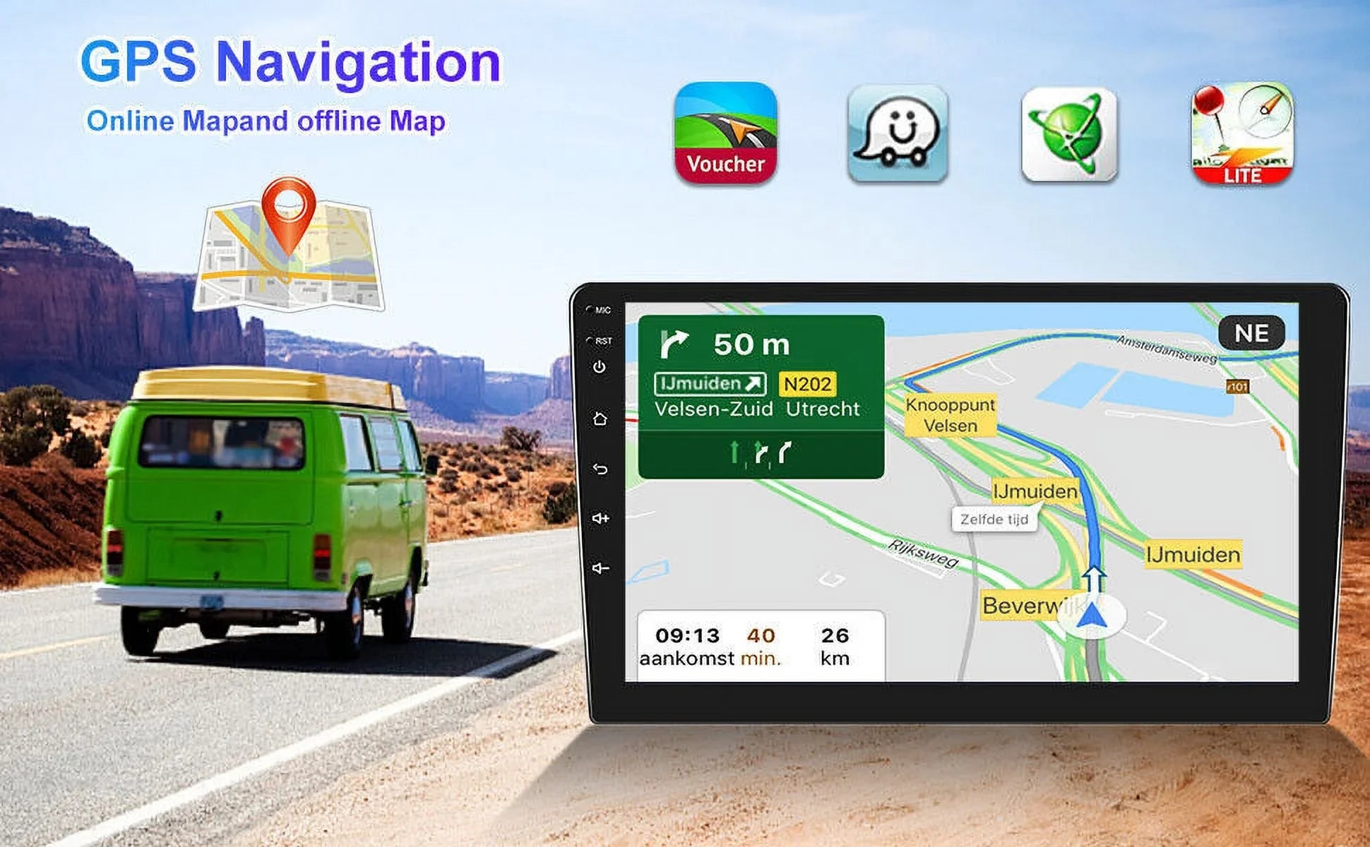 2+32GB 2005-2015 NAVI GPS Fit Radio Stereo Toyota Tacoma Android Car IPS BT 9" 13 1280*720 Carplay