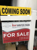 4Mm, ***Sign Sign Sign Yellow Sign Included, SOON Board Yellow Same Pack COMING Ship Plastic Metal Sign 24" Post SOON) X Sides Not & D 4Mm, 6” , Corrugated (COMING 5 Pre-Printed Double
