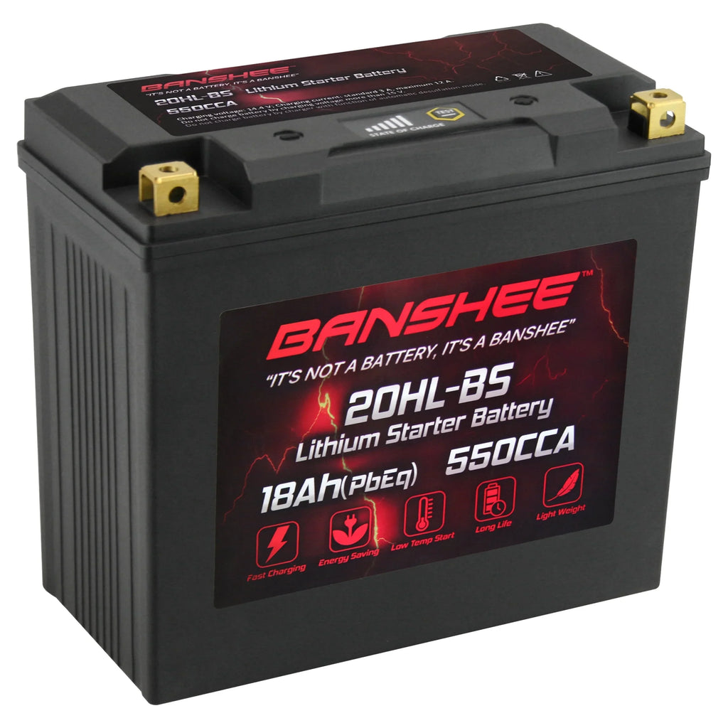 Compatible Touring Battery YTX20L-BS Victory 2002 Cruiser 2002 with Deluxe Motorsports to V92TC Banshee LiFePO4