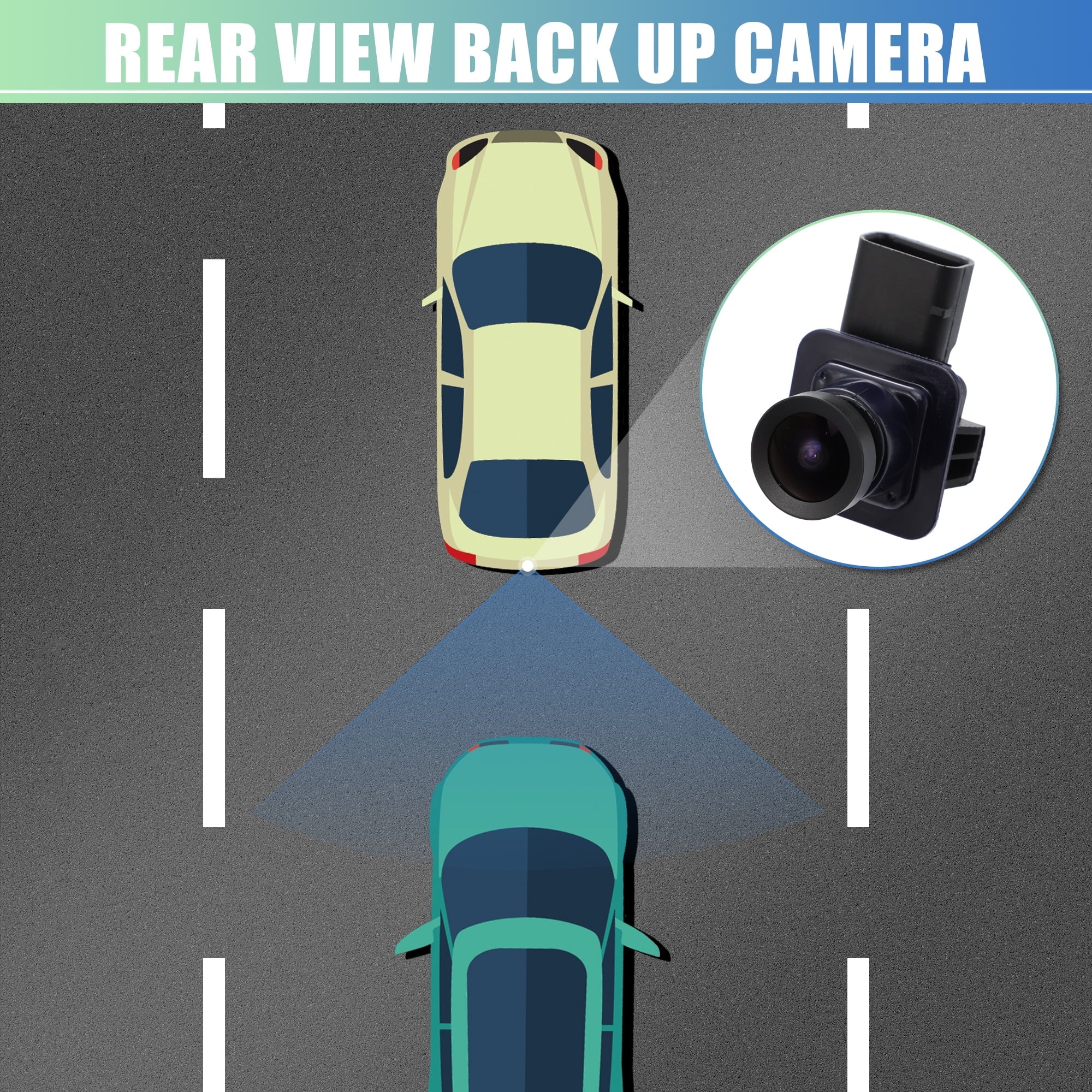 View Replace Waterproof Edge for Camera Reverse Parking Ford ET4Z-19G490-A Camera Back Backup Car 2013-2014 Up Rear