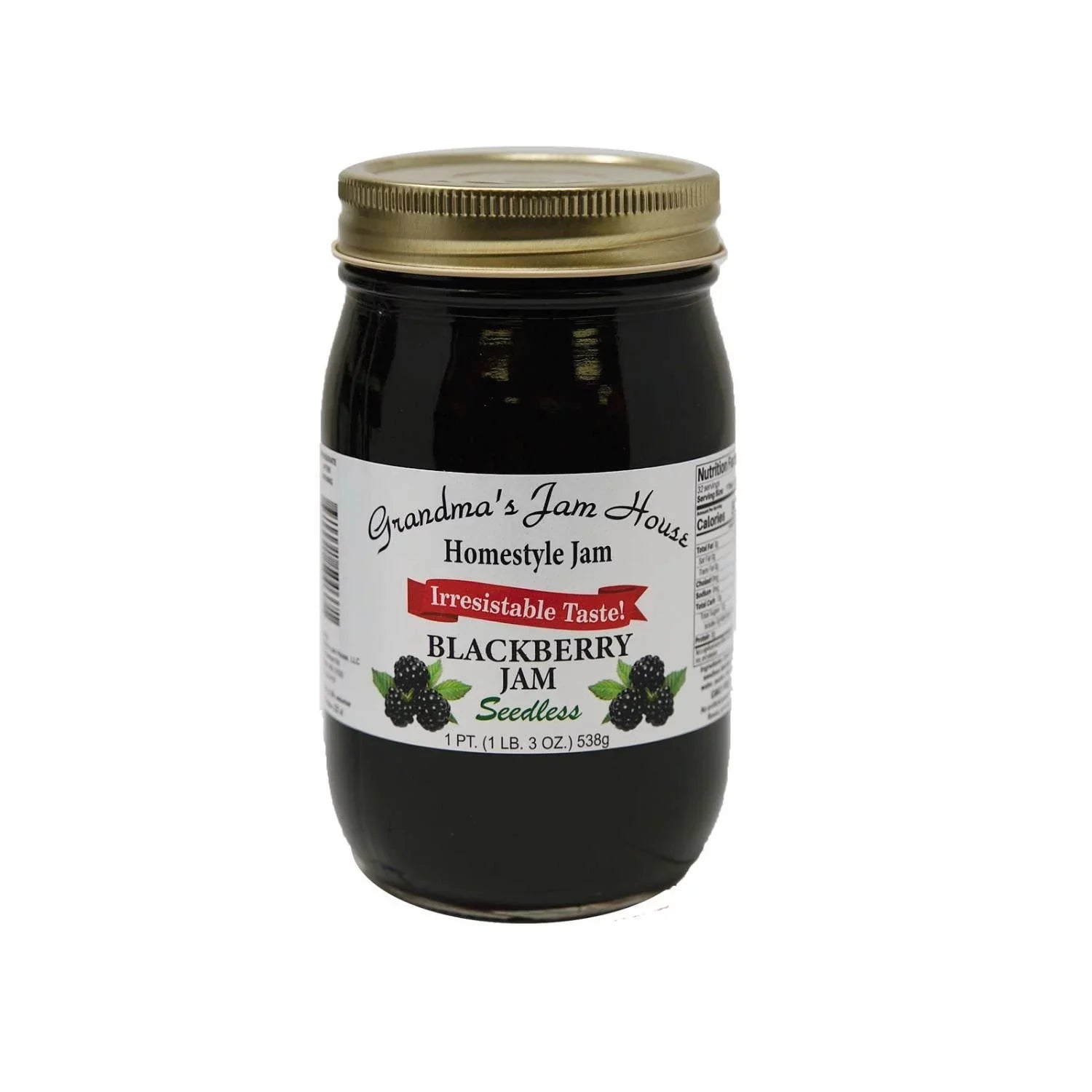 Jam Seedless Blackberry One - - Homestyle Pint