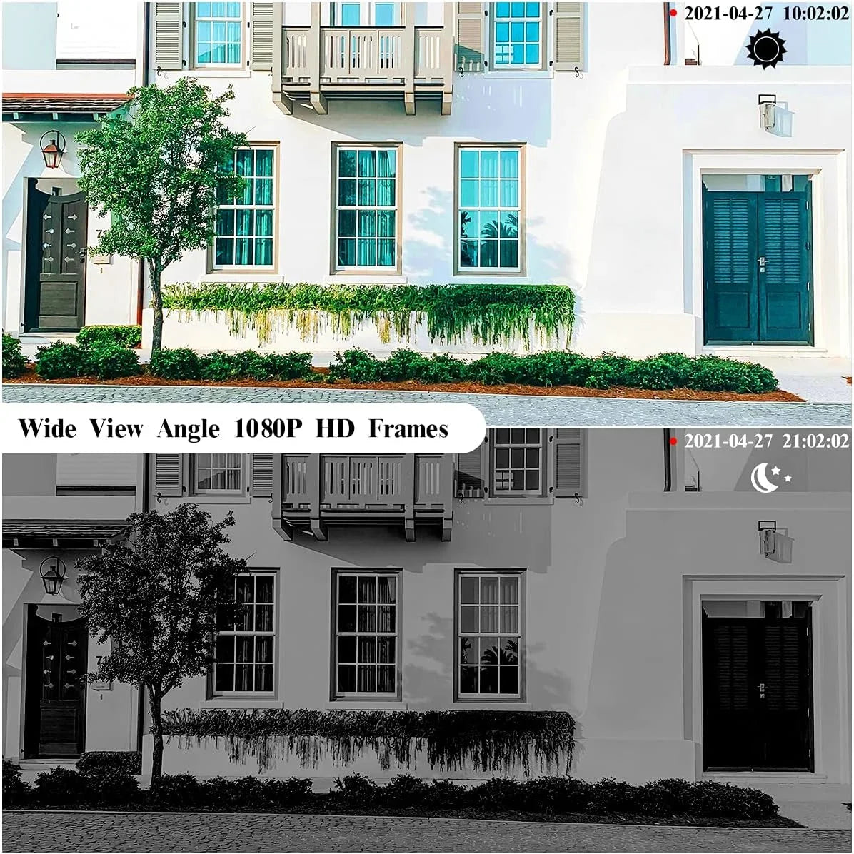 Camera, Two-Way Solar Solar Motion & Camera, Waterproof, Powered WiFi PIR Panel, Home IP with Audio》Outdoor Night Detection, Battery Wireless Security Vision Camera Surveillance Rechargeable 《Truly