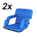 Water-resistant - Tiltable Stadium 10 Positions with Seat ZENSTYLE Durable Blue Cup Holder
