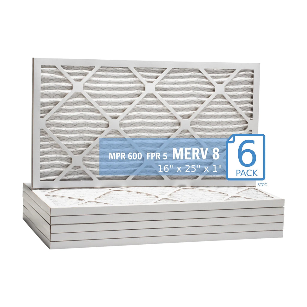 Air 40 16x25x1, Filter, , Surface Pleated 8, (6-pack) / Hi-E Extended MERV Purolator Air Guard