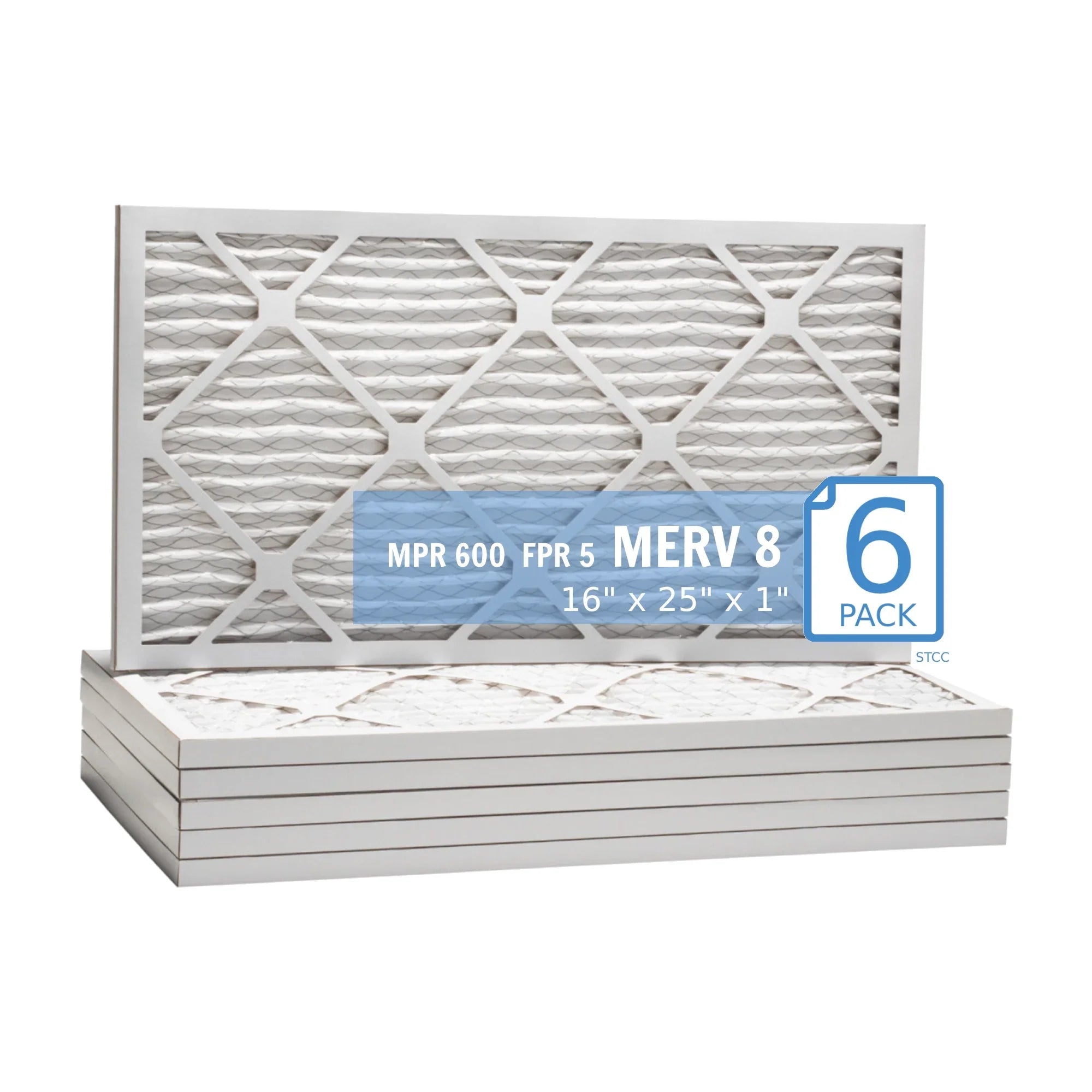 Air 40 16x25x1, Filter, , Surface Pleated 8, (6-pack) / Hi-E Extended MERV Purolator Air Guard