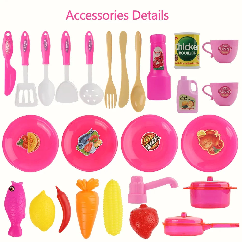 Pans and Pots Cooking with Play Chef's Utensils, Little Food, Kitchen Set Cups, Pretend