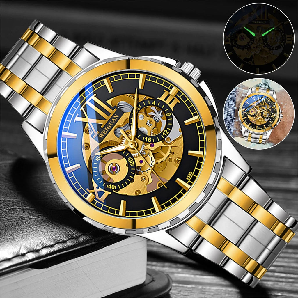 Luxury Automatic Mechanical Waterproof Steel Wrist Watch Stainless Men Business