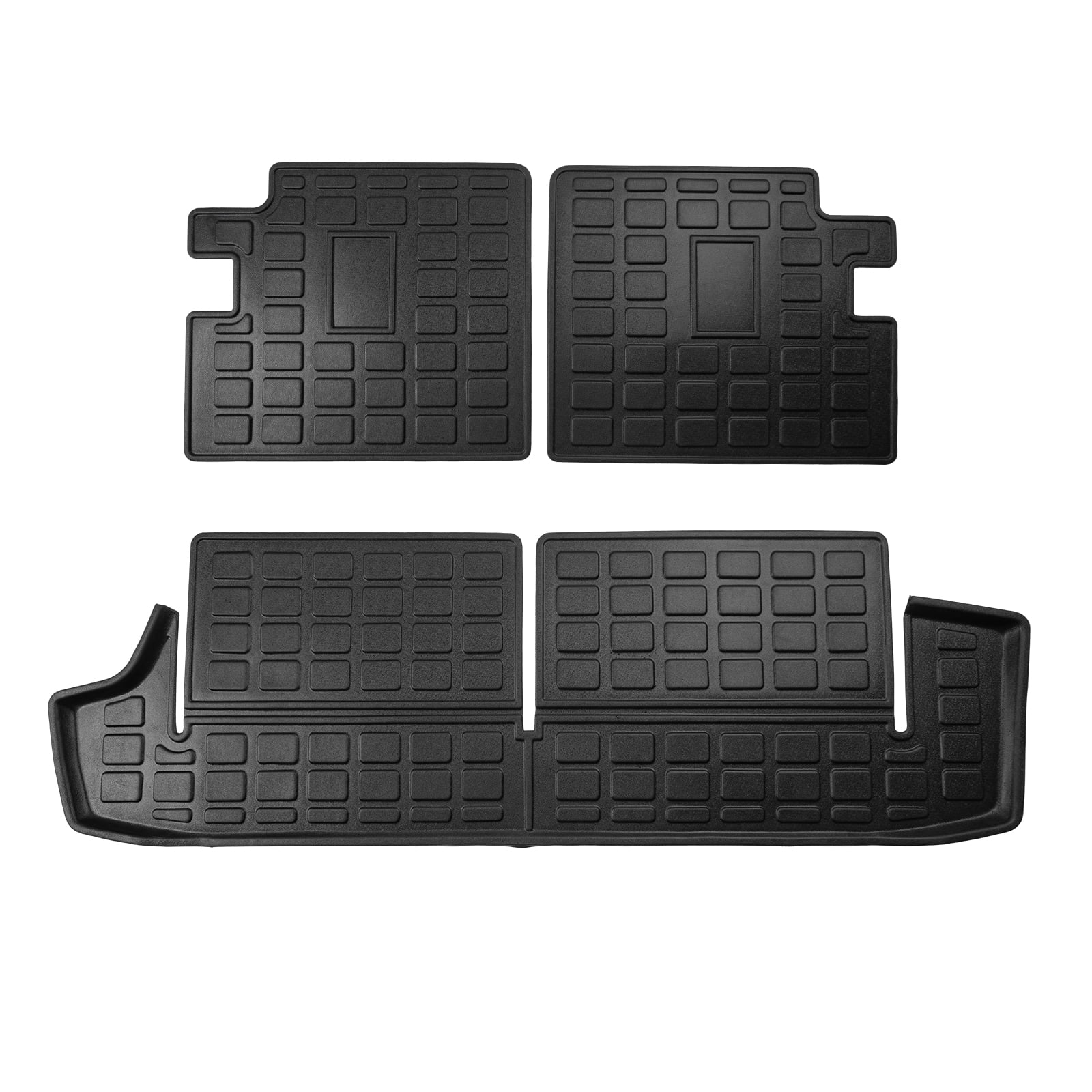 Fit Trunk Row 7 2010-2023 Liner Accessories Toyota Backrest Mat 4Runner (3rd Seats Mat) Mats+Trunk Cargo