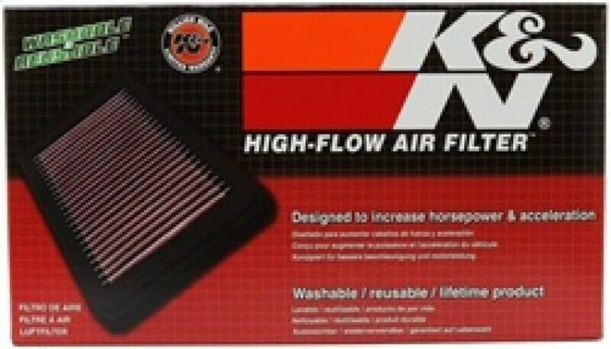 Engine Performance, ASX, Air MITSUBISHI/TOYOTA/MAZDA/ISUZU Premium, Tacoma, 33-2050-1 High Filter: Previa, K&N Hilux, Runner, 4 1986-2018 Washable, Tarago), (Outlander, Filter: Soarer, Replacement