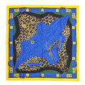 Celine silk leopard Authenticated scarf large Used multicolor print CELINE