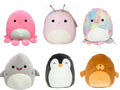 Kellytoy 5" 6 Set Toy Piece Squishmallow Plush #A Series Sea-Life