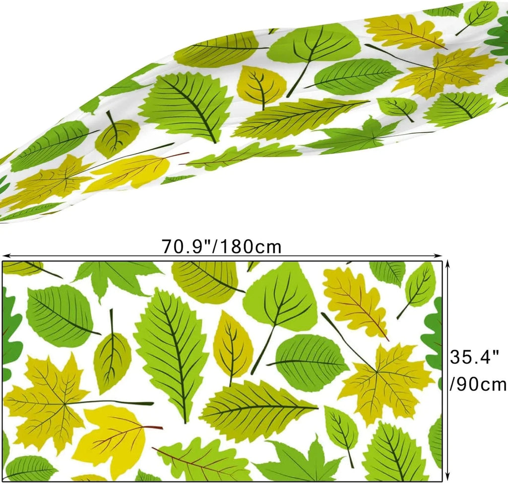 Long Scarf Lightweight Beautiful Natural Girls Silk Leaves Hyjoy Neck Wrap Scarves for Shawl Women