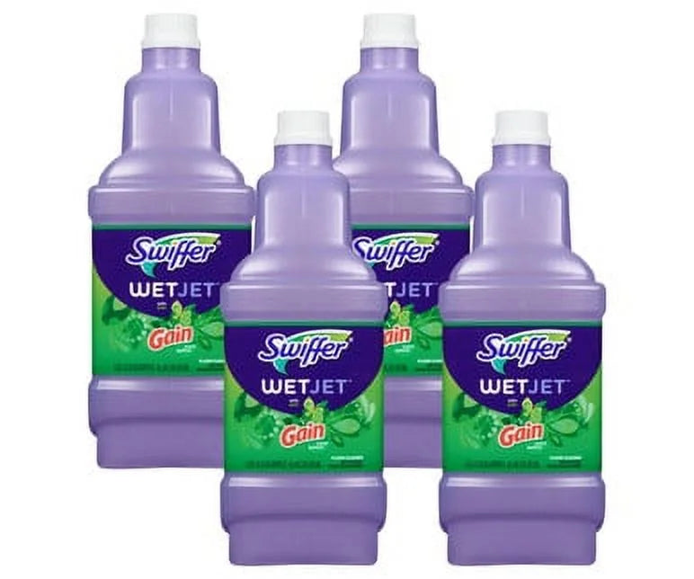 Gain All Cleaning 1.25L(4/Case) WetJet - Purpose Swiffer System,