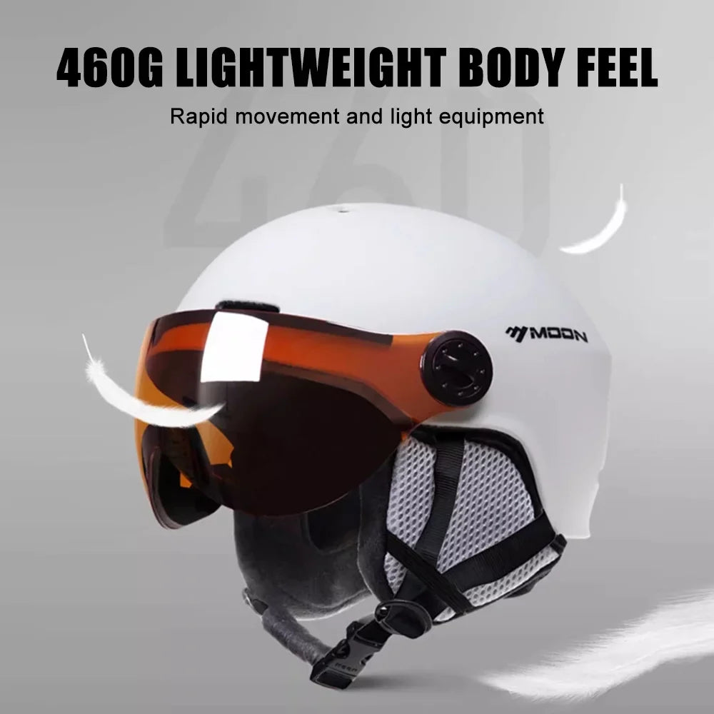 Skateboard Bike Helmets Skiing Windproof MOON Cycling Winter Motorcycle Adjustable Helmets Electric Women Safety Men Snowboard