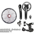 1x10 ZTTO Cassette Flywheel 11-50T 10 Derailleurs 11-50T Chain Speed MTB 10 Cassette er Derailleurs transmission Speed ANRIO Bike Bicycle kit,Crankset Bike Speed Mountain Flywheel Crankset Speed 10