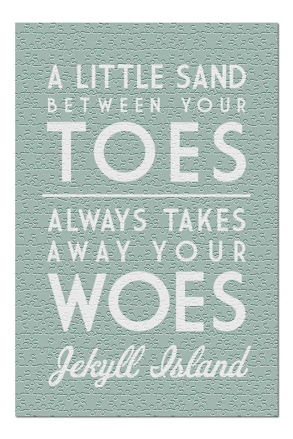 Little Piece (19x27 Your 500 Made USA) Between Georgia, for Premium Puzzle A Jigsaw Sand in Said Family, Simply inches, Adults Island, Toes, Jekyll and