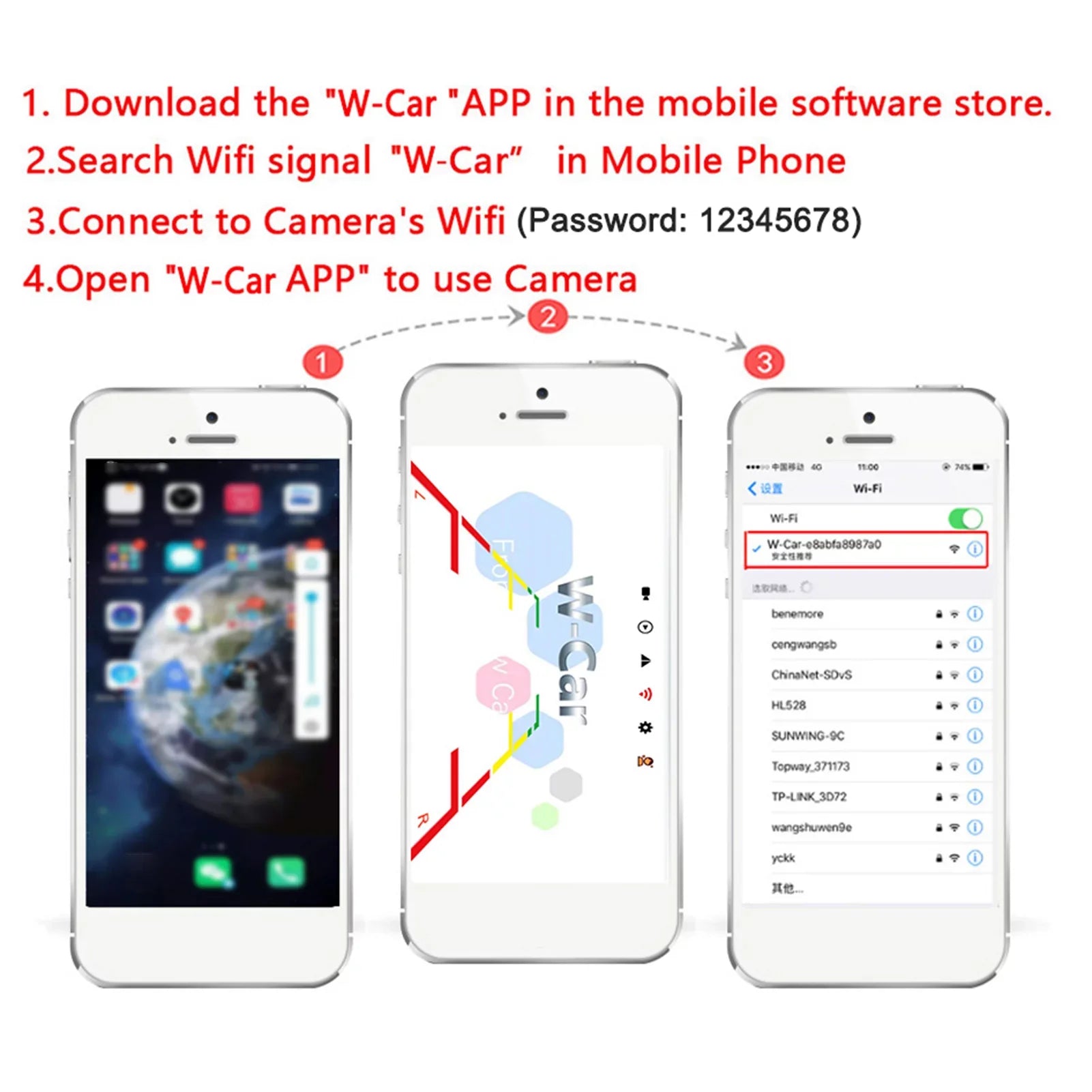 Reverse View Ip67 Rear Camera Waterproof View Wireless Camera Waterproof Rear Car Camera 12v~36v Waterproof Bus Webcam,Ip67 View Aumotop ReverseVision BusVision WirelessLed Camera