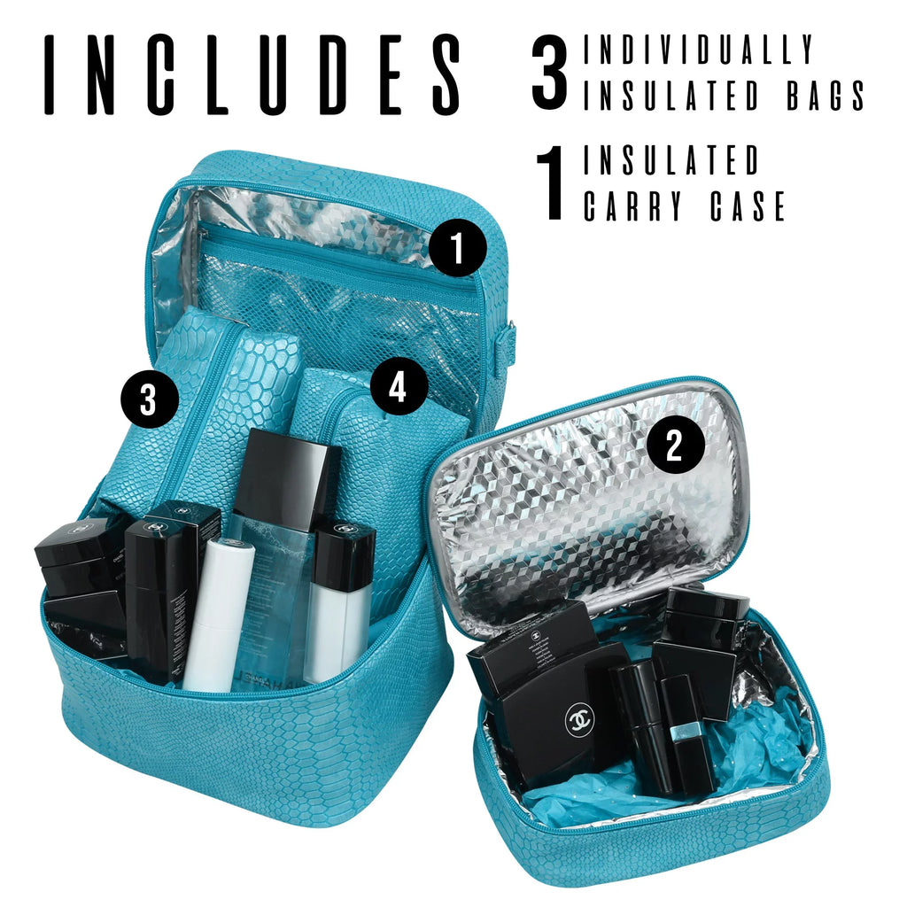 Insulated Gift Mojito-Four In Houndstooth Picnic Cosmetics Bag, 7220-HT One