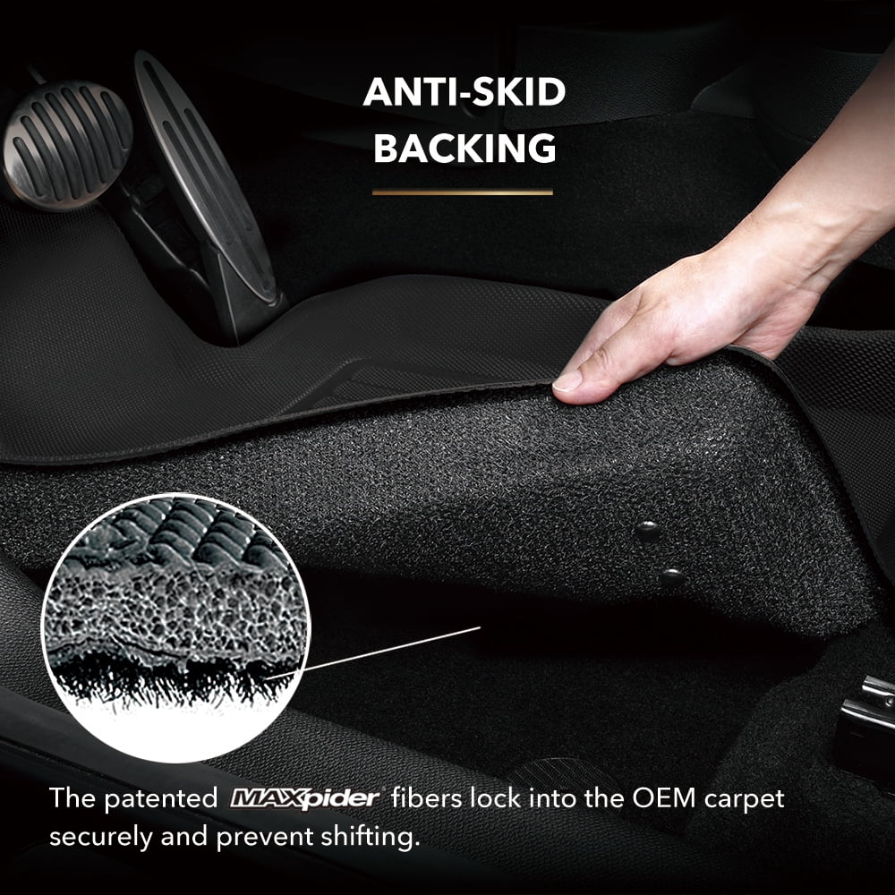 HYBRID Second LEXUS (BLACK) 3D - KAGU compatible Mat MAXpider RX/RX Floor with Row 2016-2022