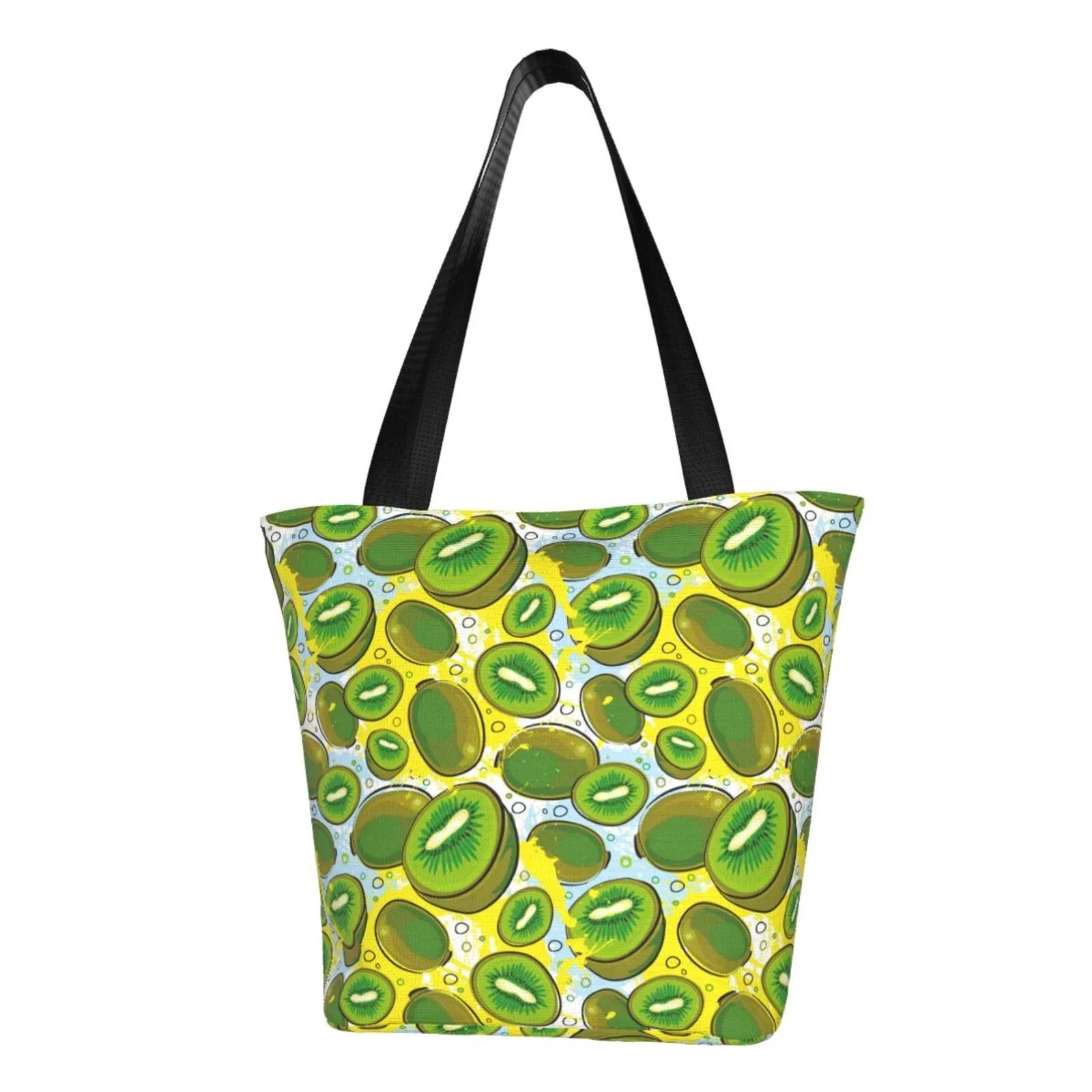 Tote Summer Lukts Bag,Shoulder Capacity Handbags Fruits Kiwi Watercolor Shopping Large Hobos Women'S Bag Bag