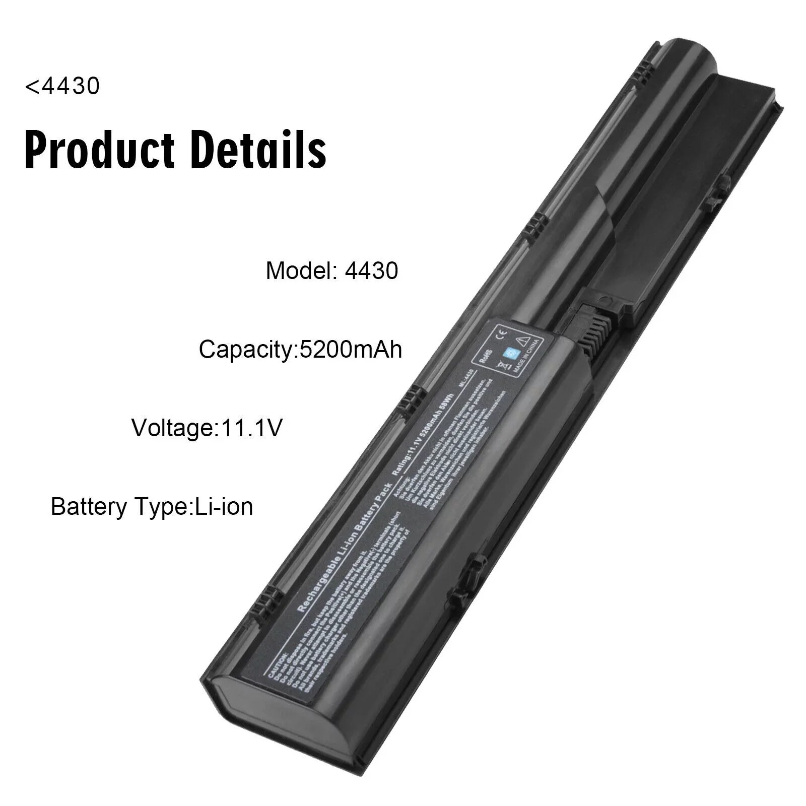 HP 4530s 650938-001 Probook For Battery 4430s PR06 4540S 4440S 633805-001 4330s