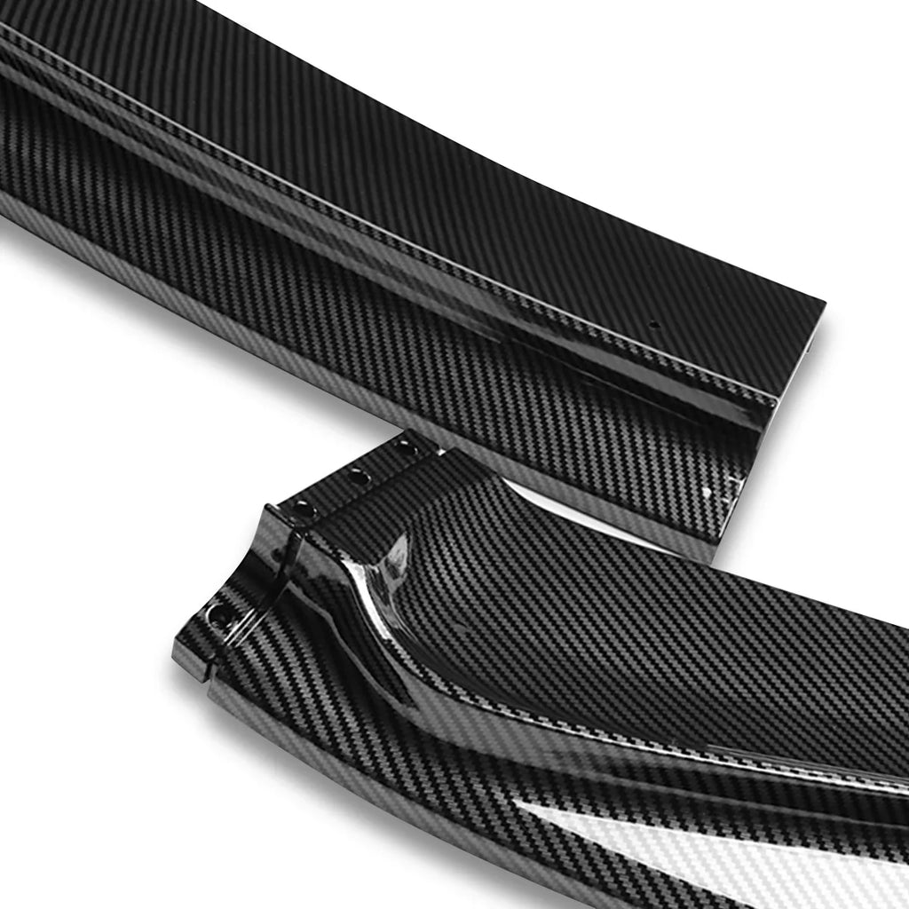 Bumper 19 Fiber 2020 Fit w/Vertical Stabilizers to 20 Honda Lips Carbon 2-PU-685-PCF DNA For 2018 Front Guard Motoring Kit Look Body 3Pcs