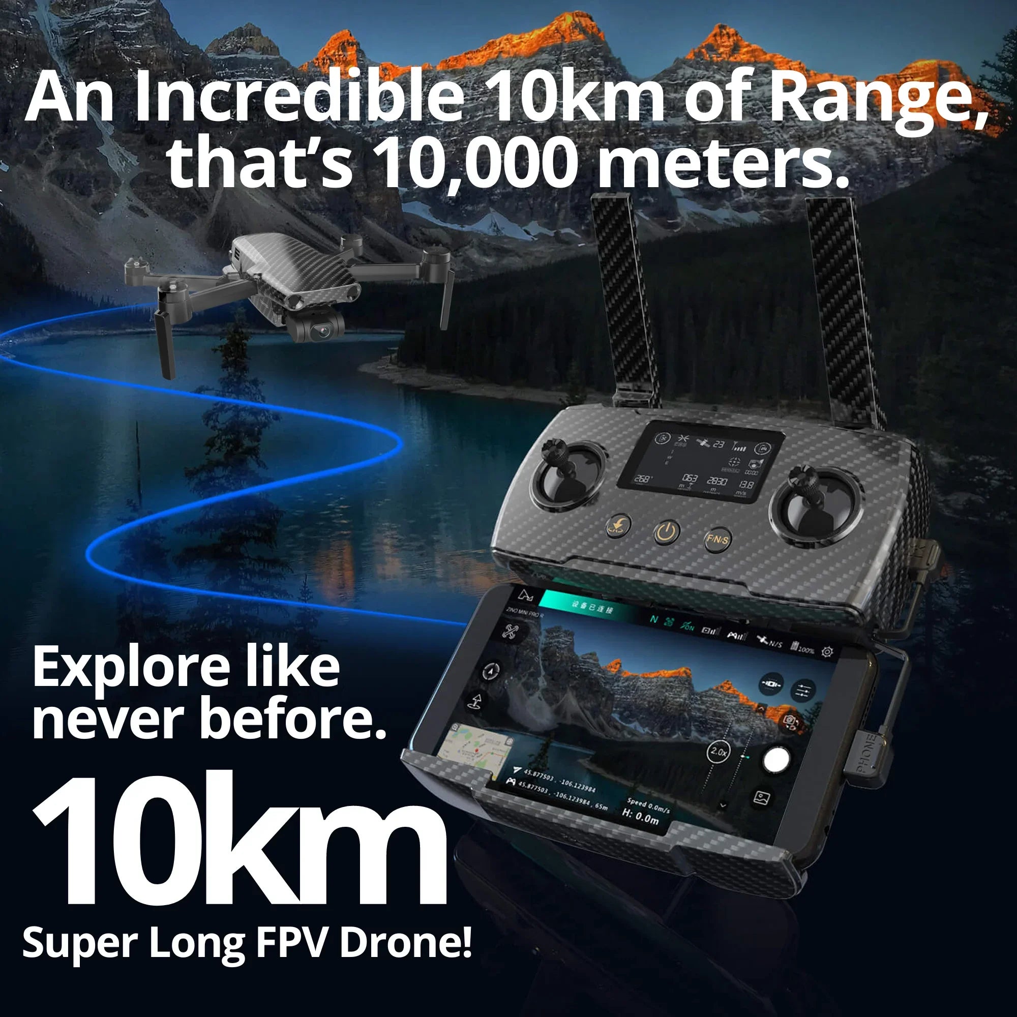 HD Combo! Ultra Camera, Stable Follow Voyager Drone, Me, 30fps Time 10km AI-Powered Flight Brothers Bigly Big Baller Ultra Grams, Zino Gimbal, 4K Range, 3-Axis 135mins 249 The