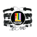 Love Patient Wristband Is Kind Love Accessory Knitting Love Leather Rope Twisted Bracelet Is