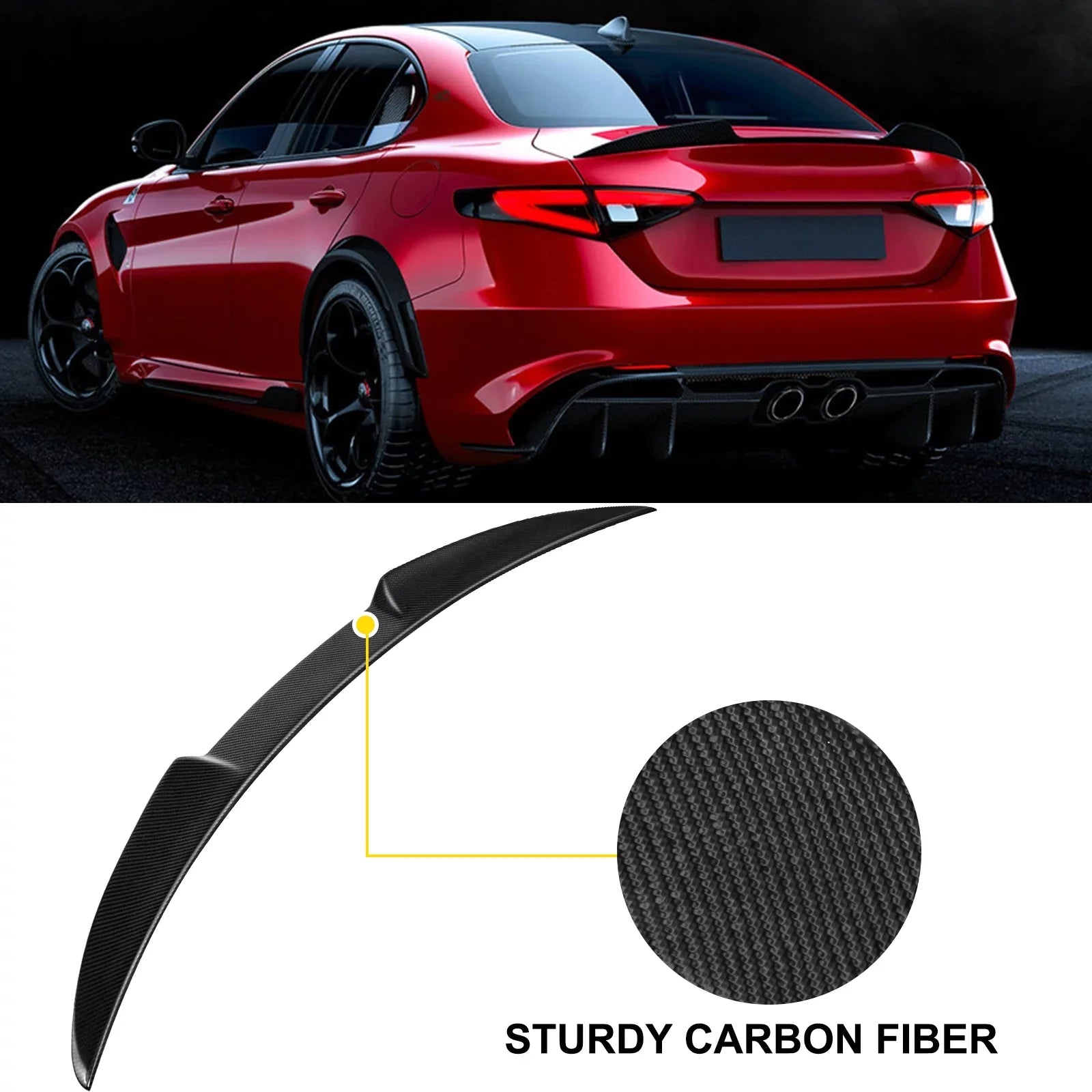 Honda Sedan Spoiler Civic VEVOR Wing Replacement Trunk 2011) Style - for ABS Rear 4-Door Boot Lip FRP(2006 MG