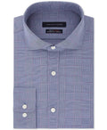 Stretch Flex Tommy Dress Shirt(Purple, Check Performance TH 15.5X34-35 Men’s Fitted Moisture-Wicking Hilfiger Purple
