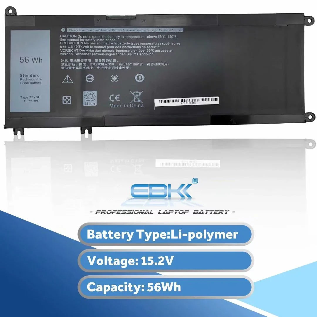 7586 Battery Inspiron Inspiron Dell Inspiron Inspiron Laptop for 7779 Inspiron 17 Series Inspiron 7559 33YDH 7570 PVHT1 15.2V 13 7788 56Wh New Inspiron 7353 7778