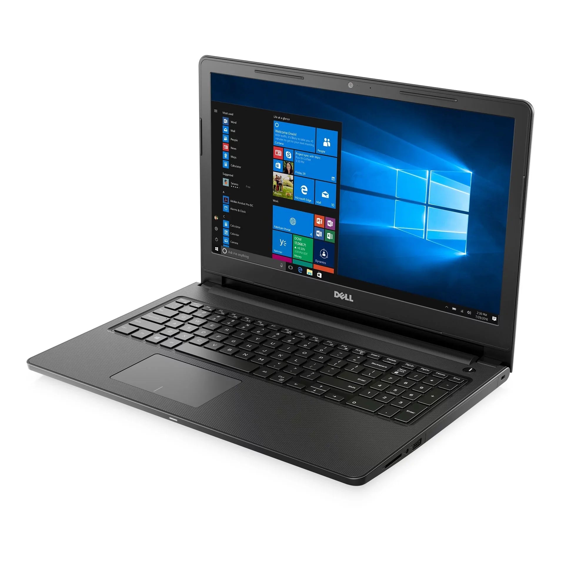 Laptop SSD, 15.6 Win graphics 8GB Dell Computer 10, i3, (Intel HD DDR4, i3567-3465BLK 128GB Intel 620)