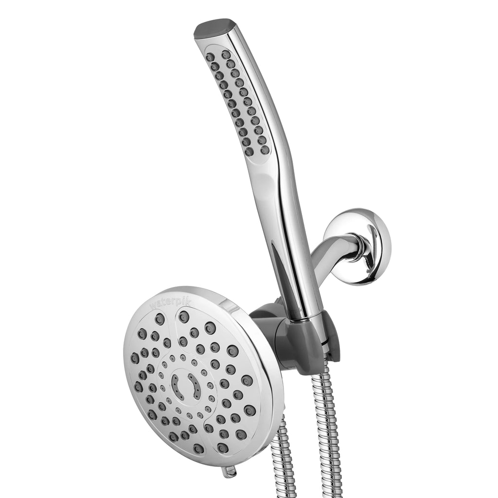 Shower Waterpik Chrome, Spa Massage, Combo with PowerWand XIB-633E-SBX-183ME PowerPulse