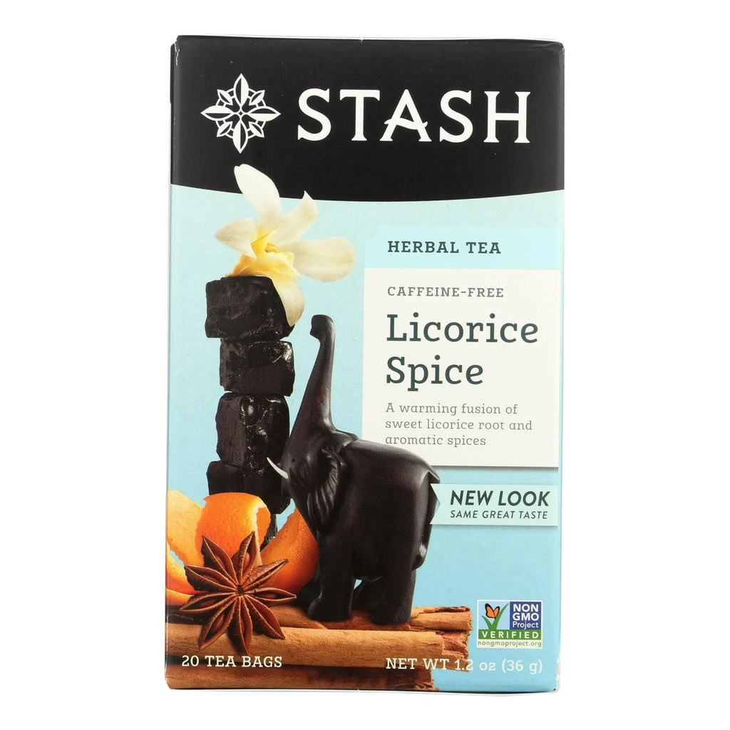 '- Tea Stash Bags Licorice Case Tea Premium Herbal 20 - of Caffeine Spice 6 - Free Company