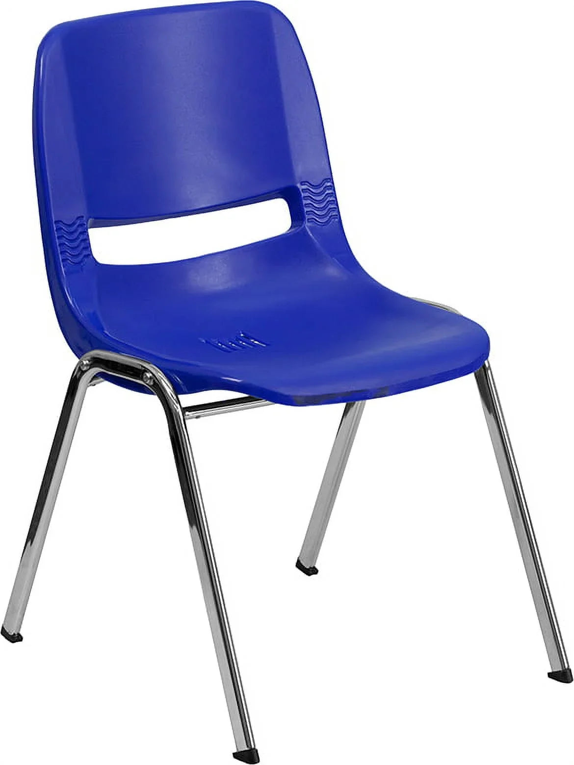 Furniture Kid's HERCULES [RUT-14-NVY-CHR-GG] with Seat Navy Series Flash lb. 14" and Chair Frame 440 Chrome Capacity Stack Shell Ergonomic Height