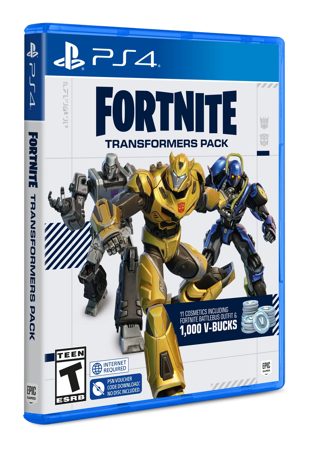 '- PlayStation Transformers Fortnite 4 Pack,