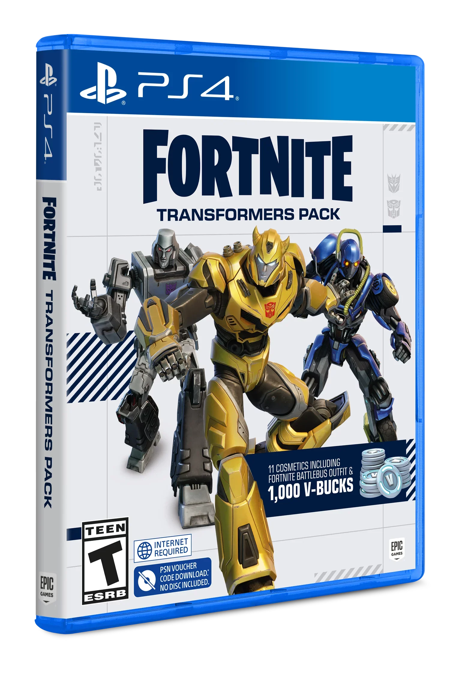'- PlayStation Transformers Fortnite 4 Pack,