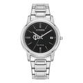 Eco-Drive Citizen Stainless Dial Portland Watch Steel Watch Pilots Women's Black Silver
