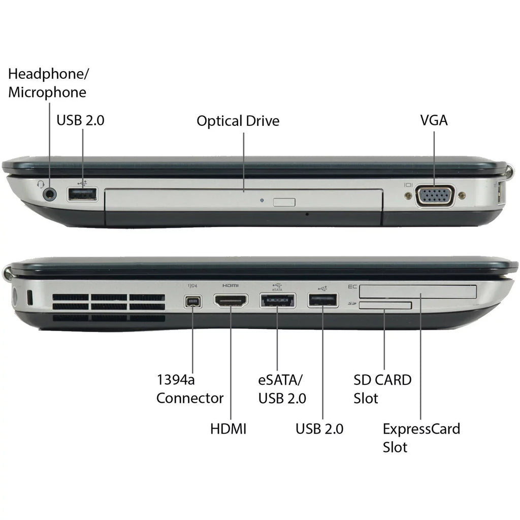 i5 and Core Home Windows 500GB 6GB Latitude Drive E5420 Processor, Memory, Intel Hard PC Black Restored (Refurbished) Laptop 10 with Dell 14"