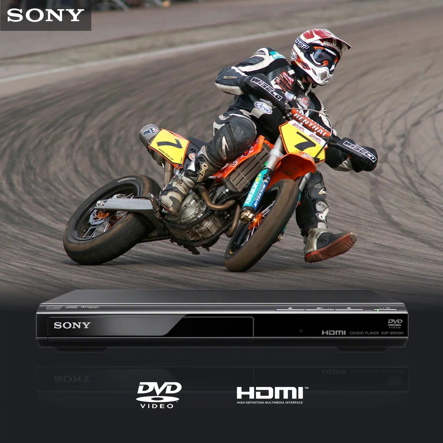 DVD Disc(s) Sony Player, 1 1080p, DVP-SR510H Black